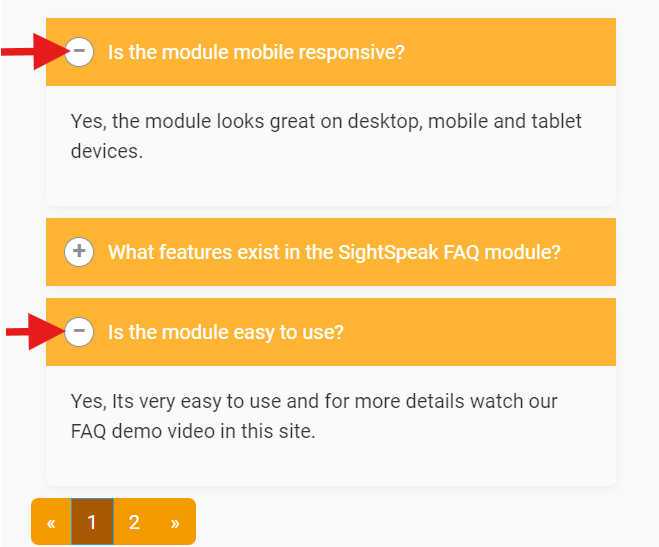 Responsive FAQ